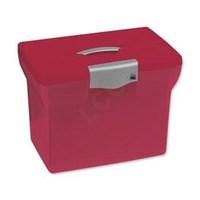 File Box Plastic (A4) Pink for Suspension Files