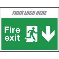 FIRE EXIT - ARROW STRAIGHT UP 600X400MM