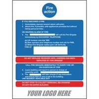 FIRE ACTION NOTICE 400X300MM