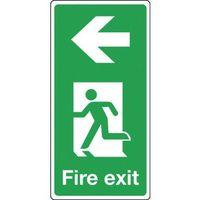 FIRE EXIT ARROW RIGHT 250X500 VINYL