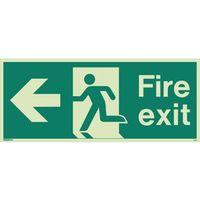 FIRE EXIT SINGLE SIDED SIGNS FOR LARGE BUILDINGS 250 X 600