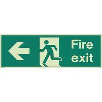 FIRE EXIT SINGLE SIDED SIGNS FOR LARGE AREAS 300 X 900MM