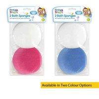 First Steps Baby Toddler Babycare Gentle Bath Sponges - 2 Pack