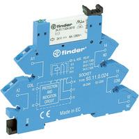 Finder 38.61.7.024.0050 Relay Module 6A SPDT-CO 24VDC AgNi