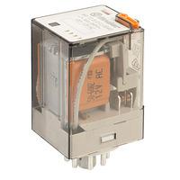 finder 601280120040 2pco plug in relay 12vac 10a with push to 