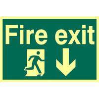 Fire Exit Down Glow In The Dark
