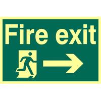 Fire Exit Right Glow In The Dark