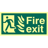 fire exit glow in the dark