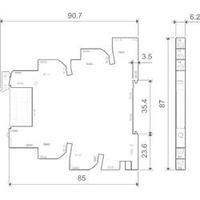 Finder 39.11.0.024.0060 - MasterBASIC Electromechanical Relay Interface Module, EMR, SPDT-CO 250Vac 6A