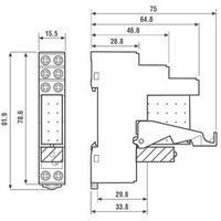 finder 495270125050 relay interface module 2 changeovers 12 vdc