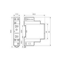 Finder 80.01.0.240.0000 - A Multifunction Modular Timer SPDT-CO 400Vac IP20