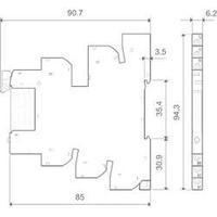 Finder 39.40.8.230.9024 - MasterINPUT Solid State Relay Interface Module, SSR, SPST-NO 24Vdc 2A