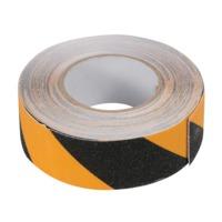 fixman anti slip tape 50mm x 18m blackyellow