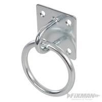 Fixman Chain Plate Galvanised Ring 50mm x 50mm Eg