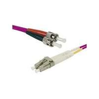 Fiber Duplex Patch Cord Om4 50/125 Pink Lszh Lc/st- 2 M