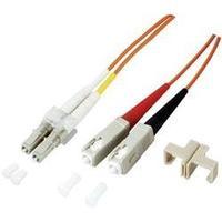 Fibreglass FOC Cable [1x LC plug - 1x SC plug] 50/125µ Multimode OM4 7.50 m EFB Elektronik