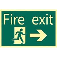 Fire Exit Arrow Right Sign V1