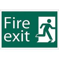 Fire Exit Man Run Right Sign