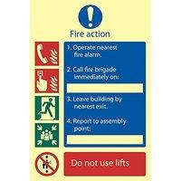 Fire Action Procedure Sign V3