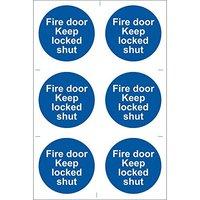 Fire Door Keep Locked 6 Signs