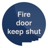 Fixman Fire Door Keep Shut Sign 80 x 80mm