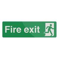 Fixman 400 x 125mm Fire Exit Sign