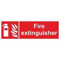 Fire Extinguisher Self Adhesive Vinyl 300mm x 100mm