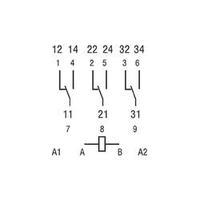 finder 623390240040 power relay 3 changeover contacts 24 vdc