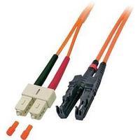 Fibreglass FOC Cable [1x E2000® plug - 1x SC plug] 50/125µ Multimode OM2 15 m EFB Elektronik