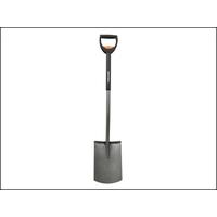 fiskars telescopic garden spade rounded