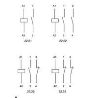 Finder 22.23.9.024.4000 Modular Contactor 1 NO/1 NC contacts 24 Vdc IP20