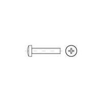 Fillister head screws M4 60 mm Phillips DIN 7985 Steel zinc galvanized 500 pc(s) TOOLCRAFT 145931