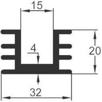 Fin heat sink 8 C/W (L x W x H) 30 x 32 x 20 mm TO 220 01 Brand ASSMANN WSW V5220L