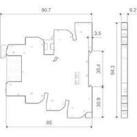 Finder 39.81.0.024.0060 - MasterTIMER Electromechanical Relay Interface Module, EMR, SPDT-CO 250Vac 6A