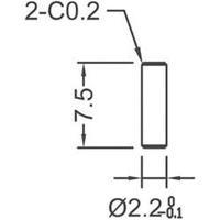 Fin heat sink 8.2 C/W (L x W x H) 25.4 x 45 x 11.94 mm TO 220, TOP 3, SOT 32 ASSMANN WSW V7466W