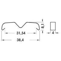 Fin heat sink 14 C/W (L x W x H) 34.9 x 25.4 x 12.7 mm TO 220 Fischer Elektronik SK 104 25, 4 STC-220 + THF 104