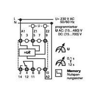 Finder 71.41.8.230.1021 - 10A Programmable Universal Voltage Monitoring Relay SPDT-CO 250Vac