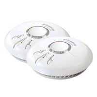 fireangel ionisation easy to silence smoke alarm pack of 2