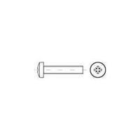 Fillister head screws M5 80 mm Pozidriv DIN 7985 Steel zinc galvanized 200 pc(s) TOOLCRAFT 146050