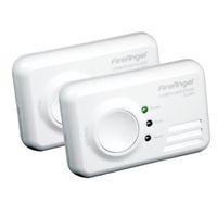 FireAngel LED Display 7 Year Life Carbon Monoxide Detector Pack of 2