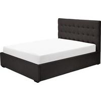 finlay double bed with storage midnight black