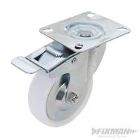 Fixman Braked Swivel Polypropylene Castor 125mm 160kg