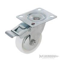 Fixman Braked Swivel Polypropylene Castor 75mm 70kg