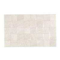 fiji white ceramic wall tile pack of 10 l400mm w250mm