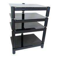 Fisual Ensemble Matte Black 4 Shelf Hi-Fi Rack