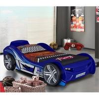 Fisher Racing Car Children Bed In Blue High Gloss Lacquer