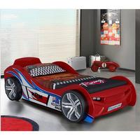 Fisher Racing Car Children Bed In Red High Gloss Lacquer
