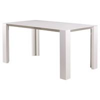 fino retro large dining table in gloss white