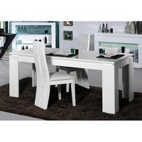 Fiesta Extendable Dining Table In High Gloss White