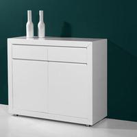 Fino Modern High Gloss White 2 Door Sideboard With 2 Drawers